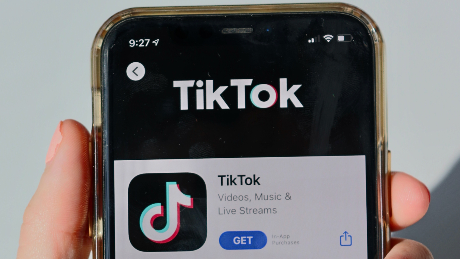 شعار Tiktok على الهاتف