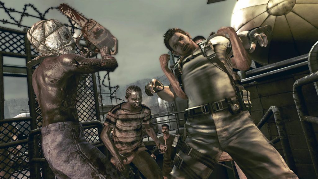 Chris Redfield wird in Resident Evil 5 festgehalten