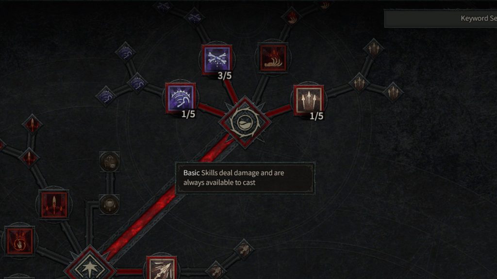 Alle basisnecromancer -vaardigheden in de vaardigheidsboom in Diablo 4