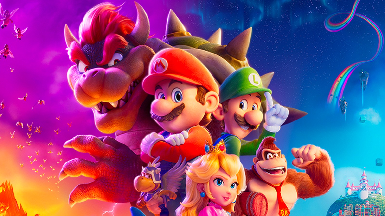 Il poster per il film di Super Mario Bros