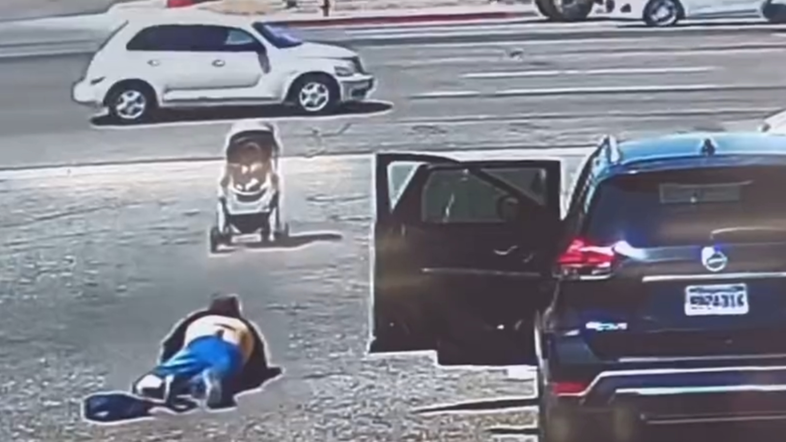 Viral hero saves baby in stroller from rolling into traffic after mom falls  - Dexerto