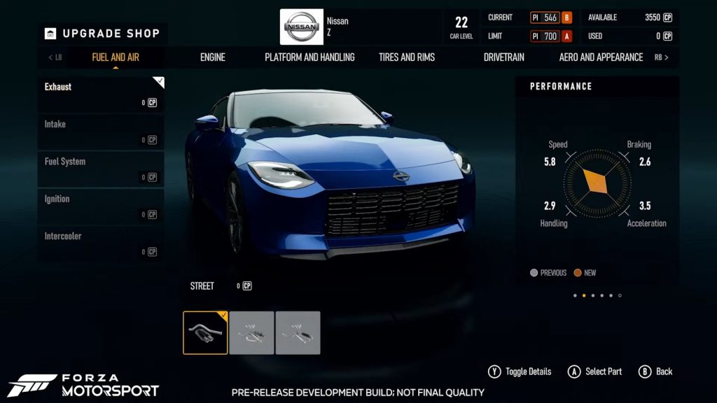 Forza Monthly Showcase of New Car Level Mechanic