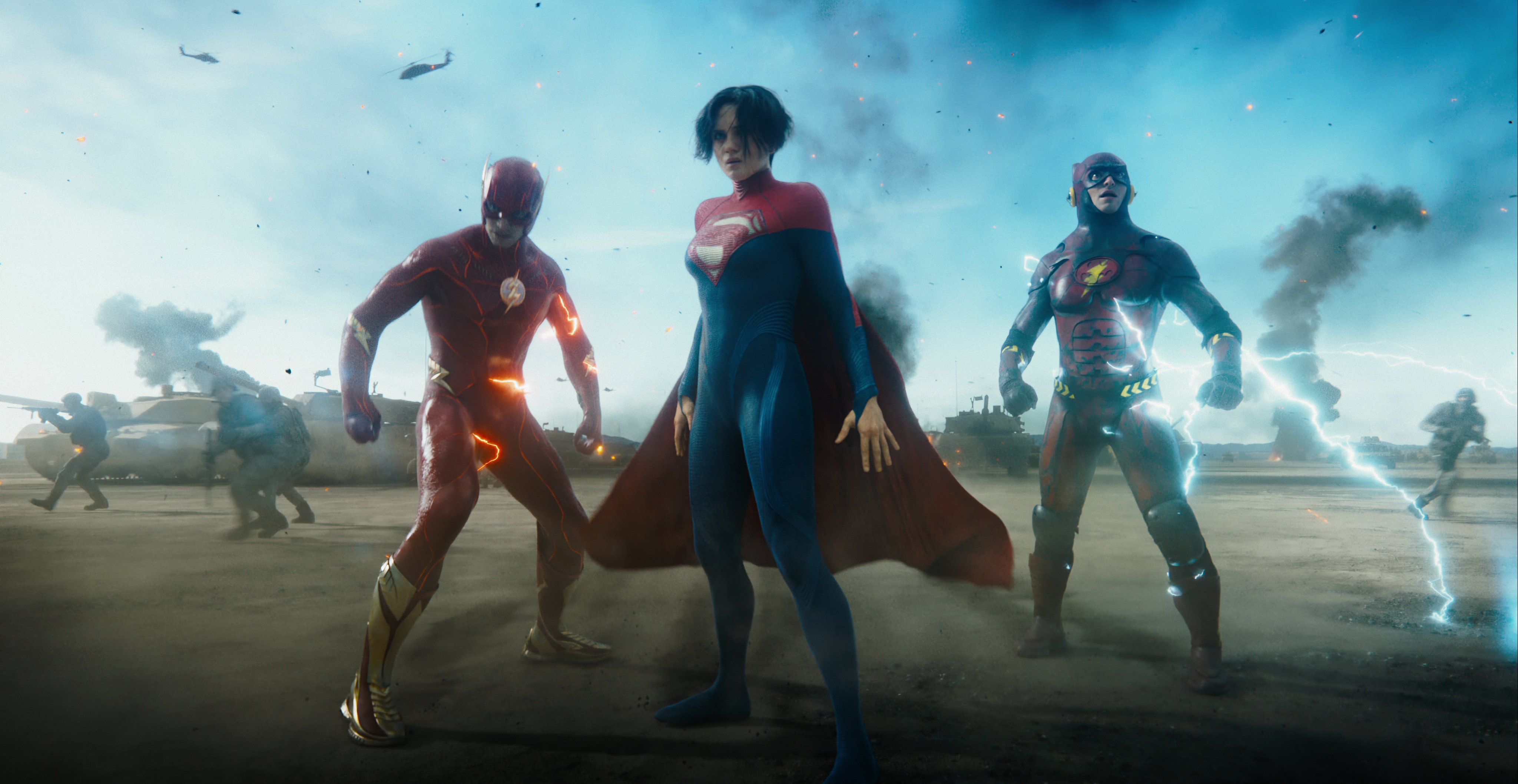Barry Allen, Young Barry, dan Supergirl di Flash
