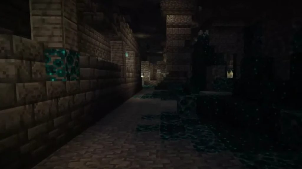 Una imagen de una ciudad antigua en Minecraft