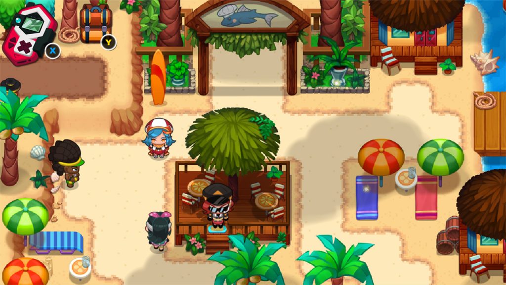 لقطة شاشة من لعبة Nexomon التي تشبه بوكيمون