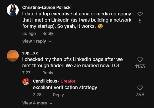 Приложение за запознанства в LinkedIn