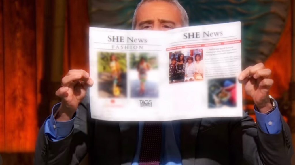 Andy Cohen Reading Sheree Whitfield