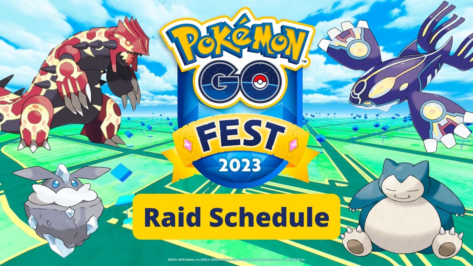 Calendrier des raids Pokemon Go Fest 2023 et équipe légendaire