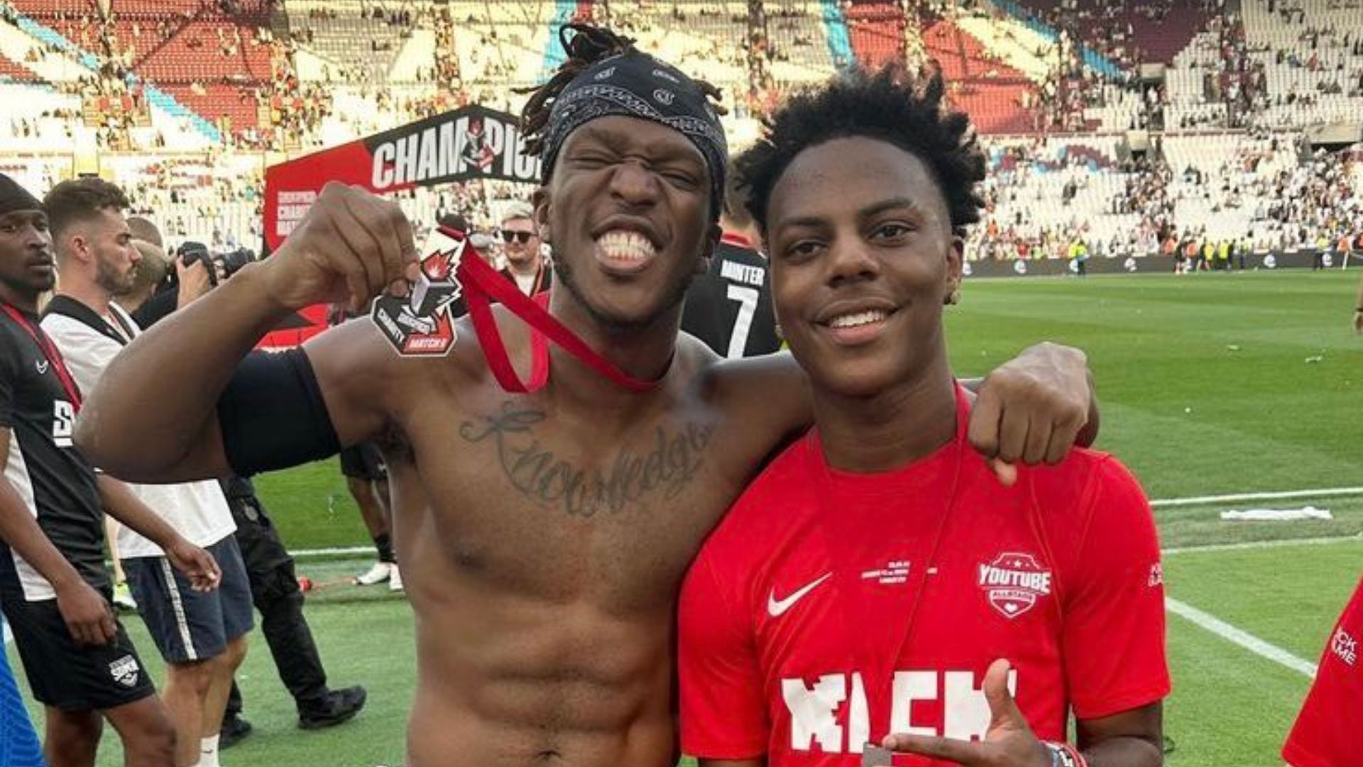 IShowSpeed ‘punched’ KSI during Sidemen Charity Match but stream missed