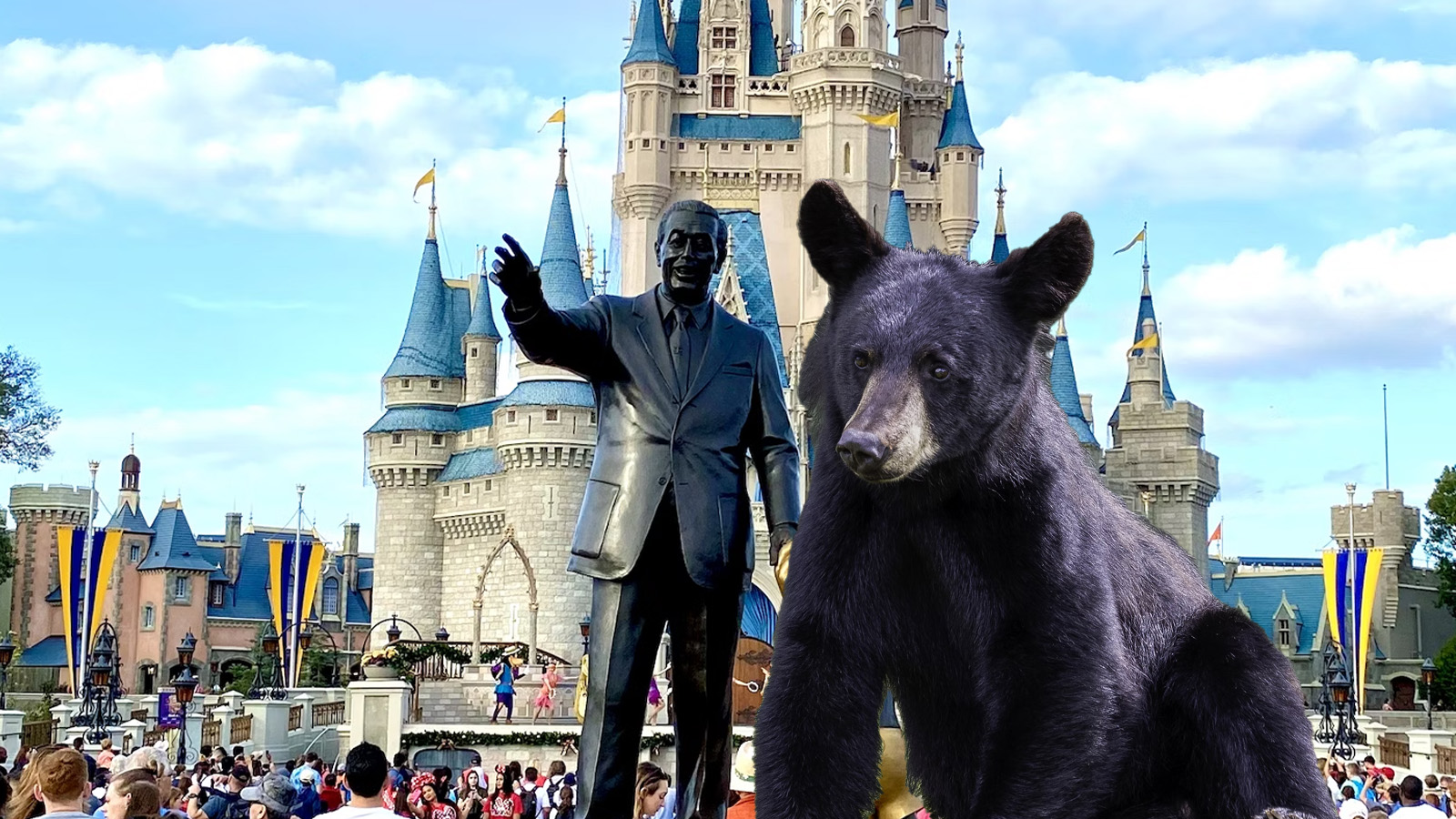 Disney World forced to close rides after finding wild bear in park