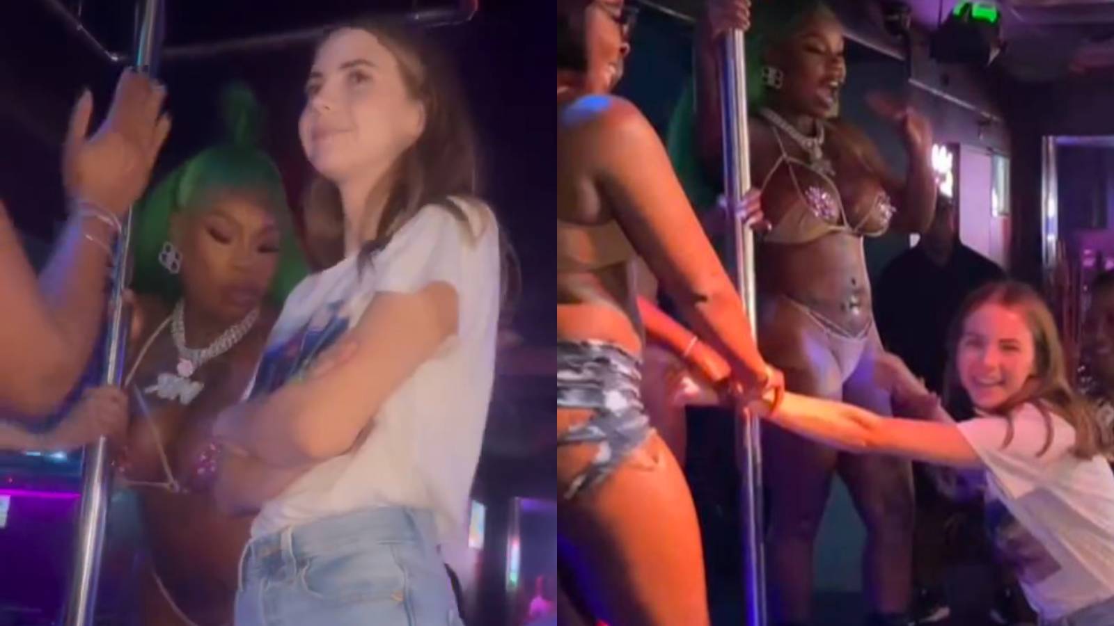 Bobbi Althoff looked “uncomfortable” after rapper takes her to strip club -  Dexerto