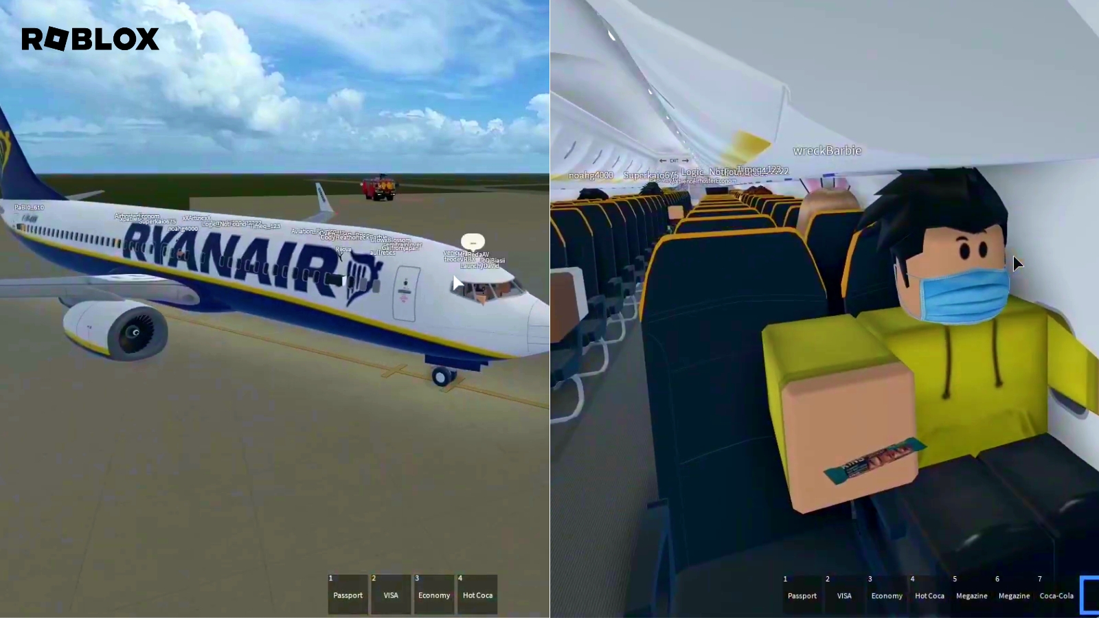 Ryanair Roblox game made by teenagers goes viral after million flights