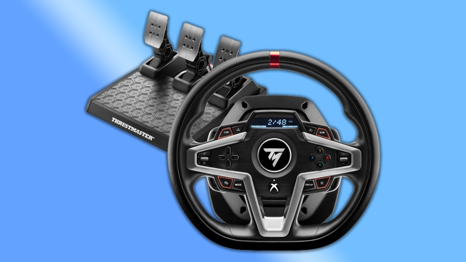 Thrustmaster T248, Magnetic Paddle Shifters, Dynamic Force Feedback, Racing  Information Screen - Racing Wheel & Magnetic Pedals for sale online