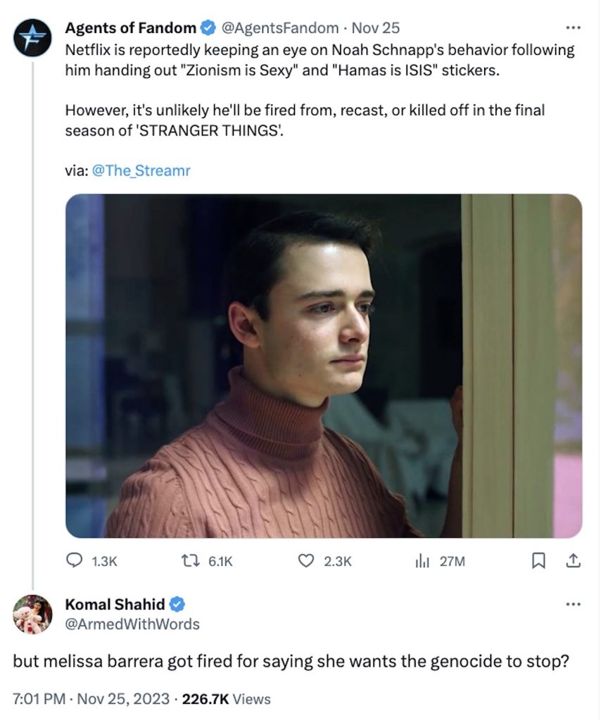 Netflix Criticized for Monitoring Noah Schnapp