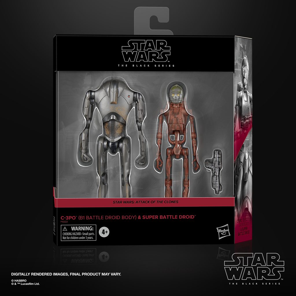 Hasbro Unveils Star Wars Black Series Super Battle Droid and C-3PO Collectible Figures