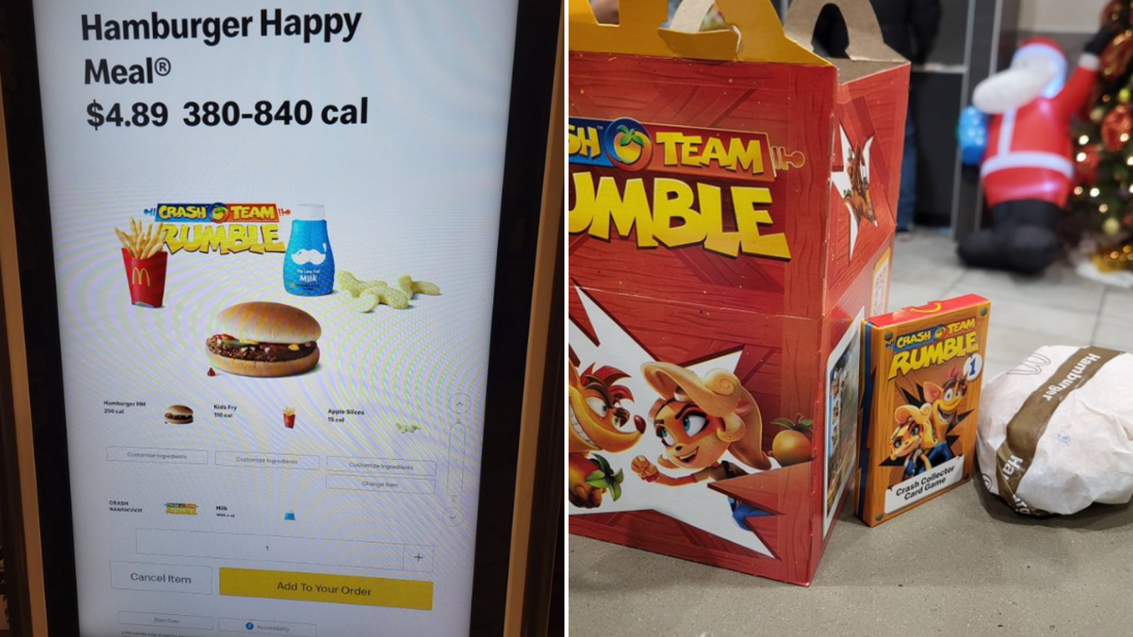 Crash Team Rumble McDonald's Happy Meal Toy #2 Crash's Memory Card Game  with Crash Bandicoot! 