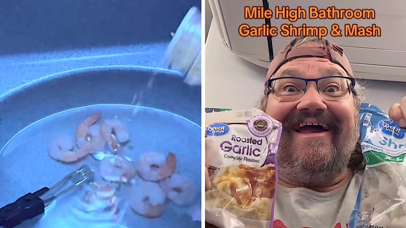 Chef disgusts TikTok by cooking shrimp in plane’s bathroom sink | Best