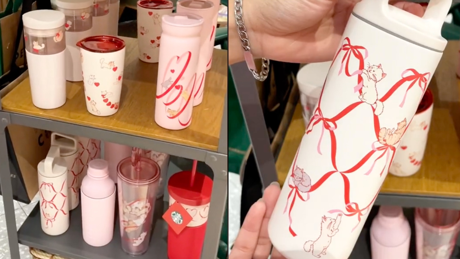 Starbucks release 'Feline In Love' cat-themed Valentines cups
