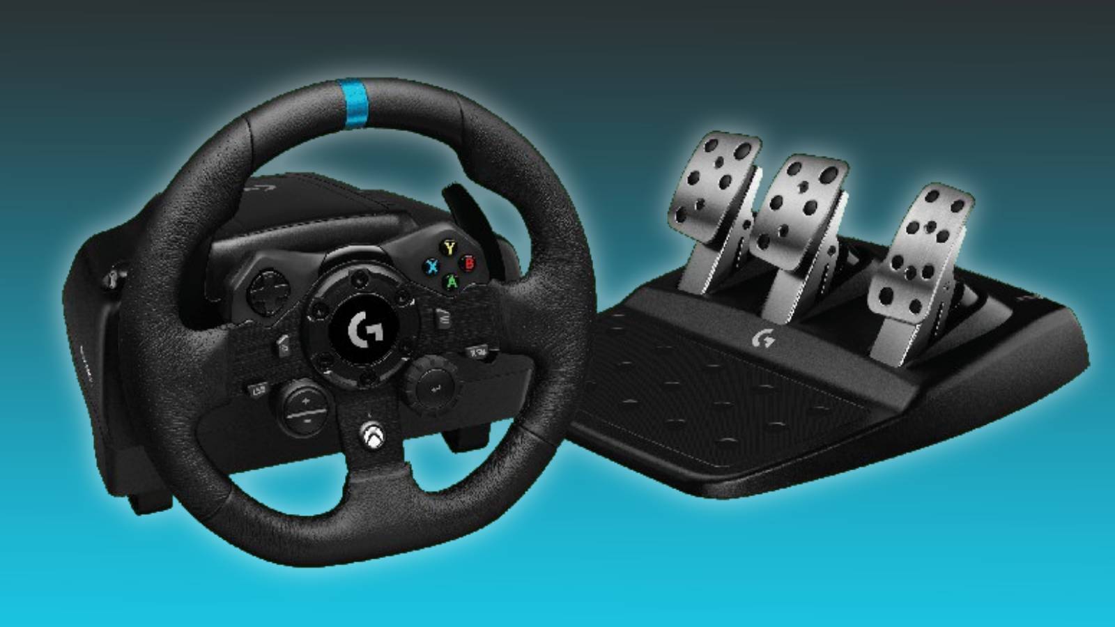 Colossal Logitech racing wheel and pedal  bargain drives price down  25% - Dexerto