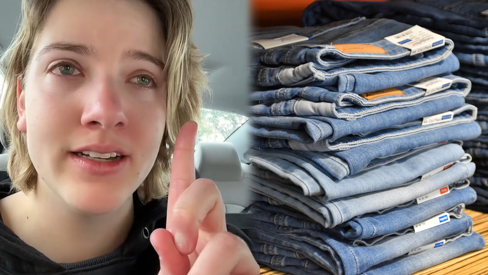 Woman goes viral after breaking down over jeans shopping: “I can’t do it” - Dexerto