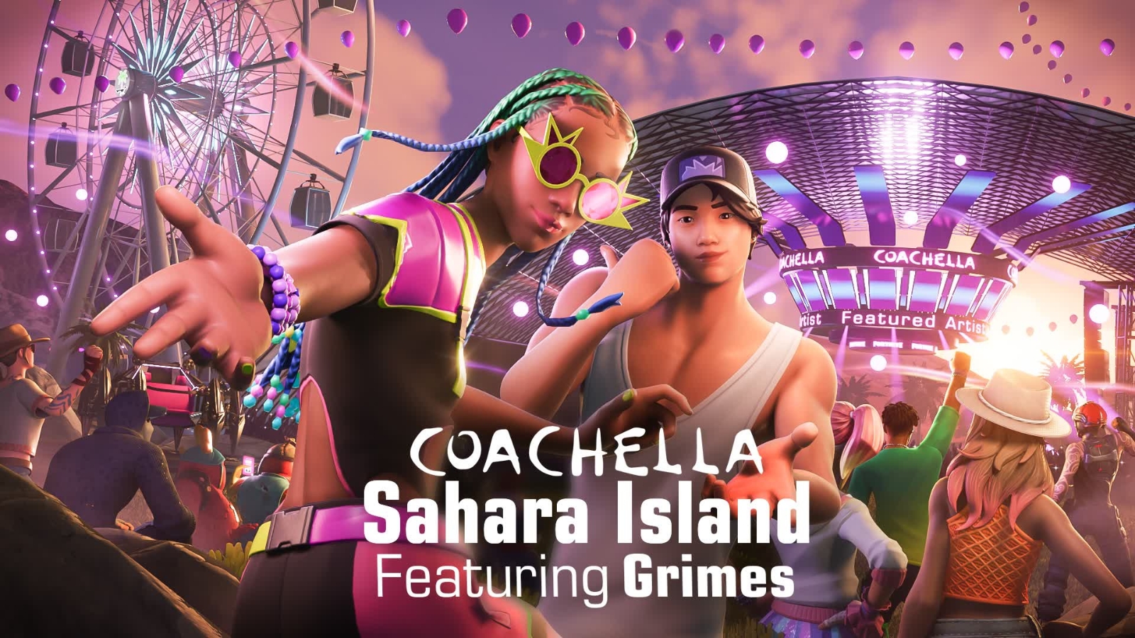 Мероприятие Fortnite x Coachella 2024: креативная карта, коллаборация GRIMES и многое другое