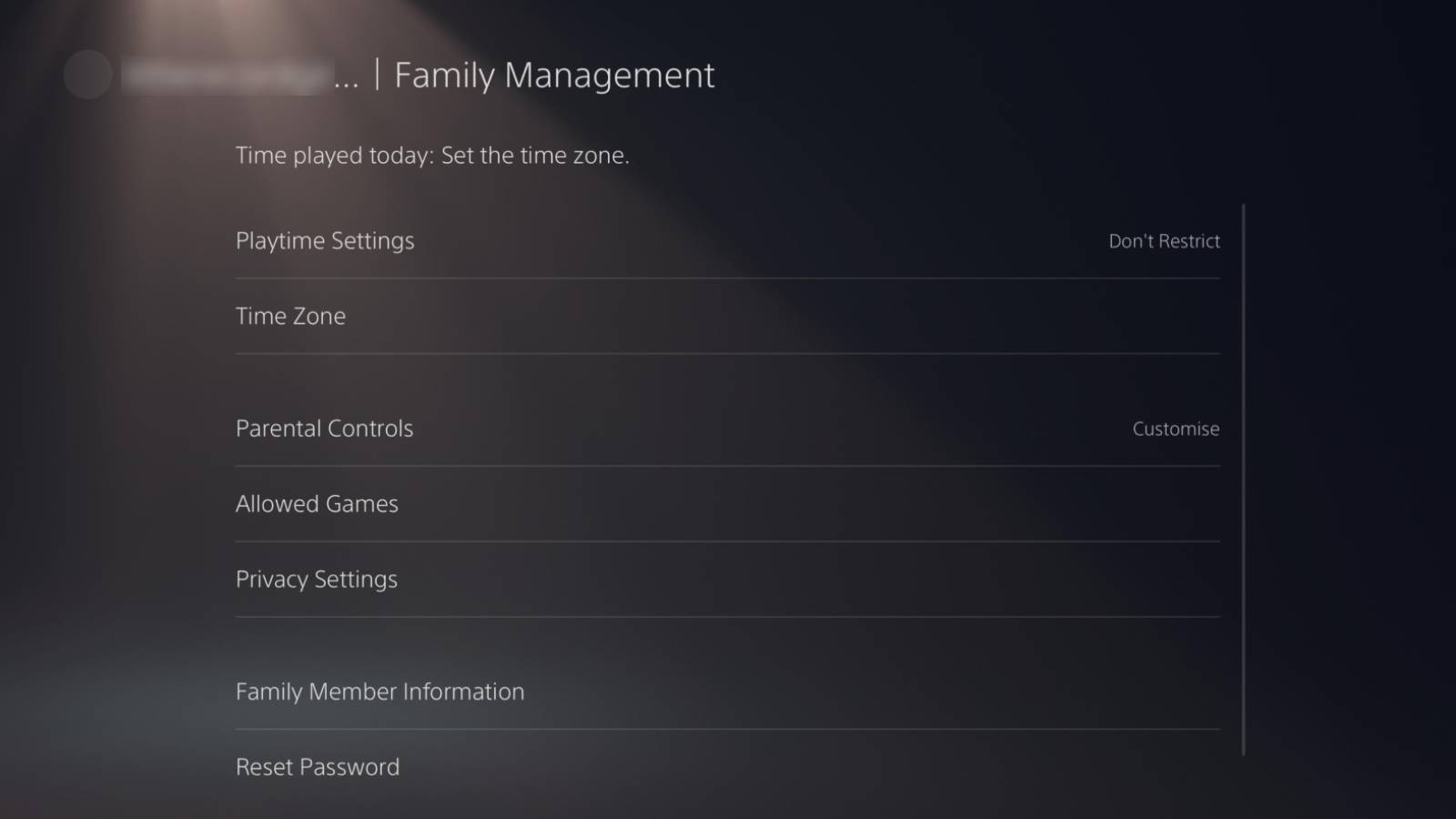 Как настроить родительский контроль на PS5