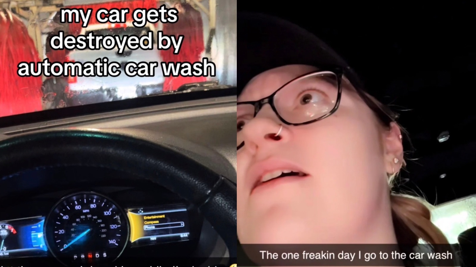 Woman distraught after automatic car wash “destroys” her vehicle