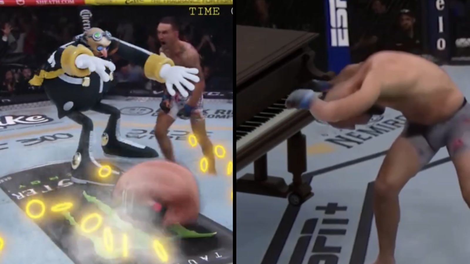 From Sonic to Minecraft: Funniest and craziest viral MMA knockout edits