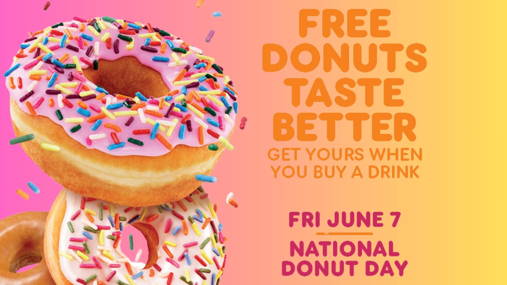 Как получить бесплатные пончики в Dunkin’ в Национальный день пончиков
