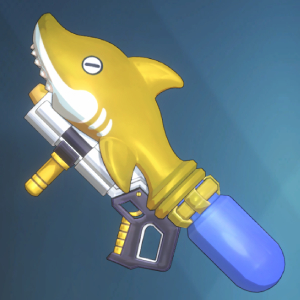 Arma resistente: pistola ad acqua Shark in Solo Leveling: Arise.