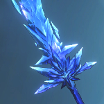 Arma Frostbite Falchion em Solo Leveling: Arise.