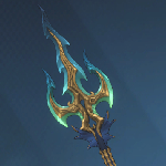 Naga Guardian Dragon's Trident weapon in Solo Leveling: Arise.