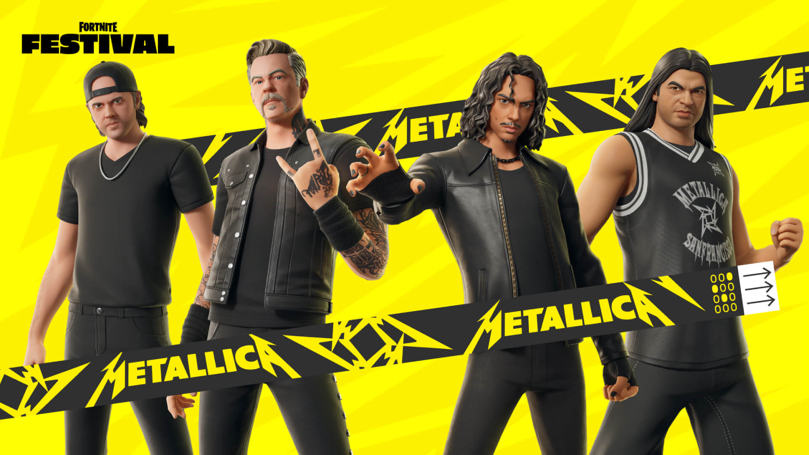 Как получить скины Metallica в Fortnite