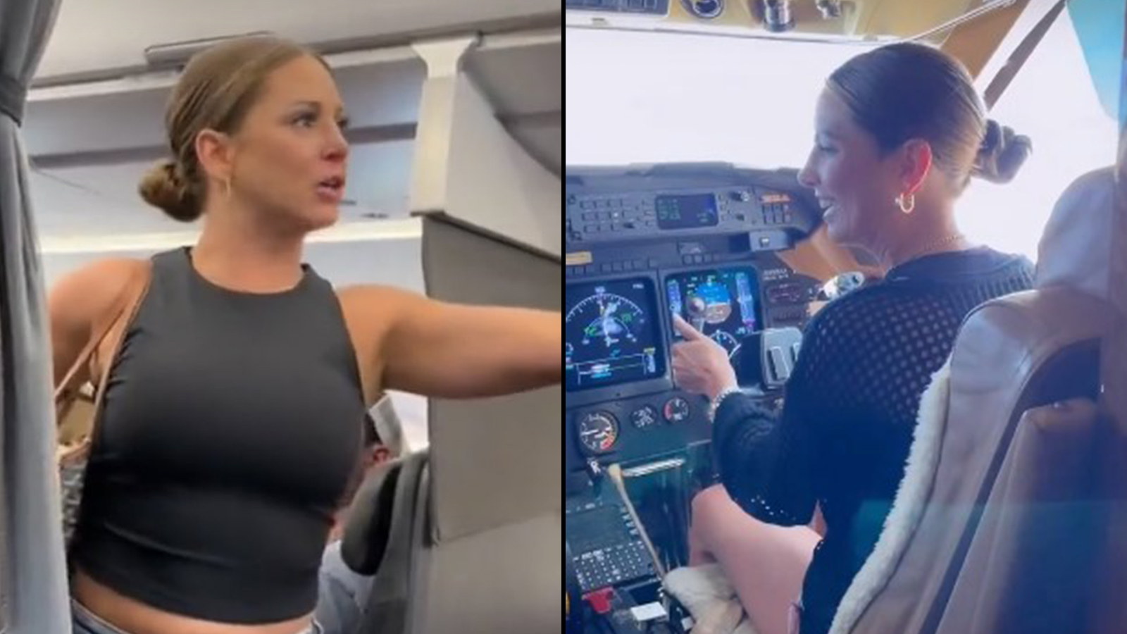 “Not real” plane woman goes viral again by flying aircraft one year after meltdown