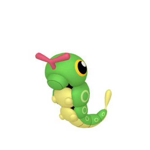 Modello 3D Caterpie Pokémon BDSP