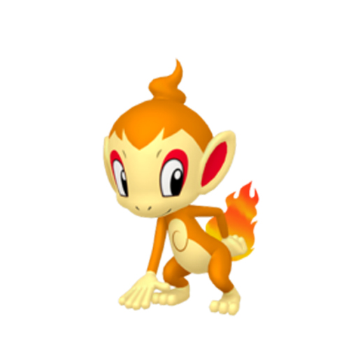 Chimchar Pokémon BDSP 3D-model