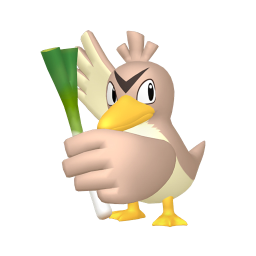 Modello 3D BDSP di Farfetch'd Pokémon