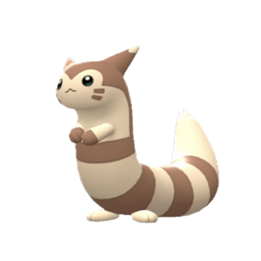 Modelo 3D BDSP Pokémon Furret