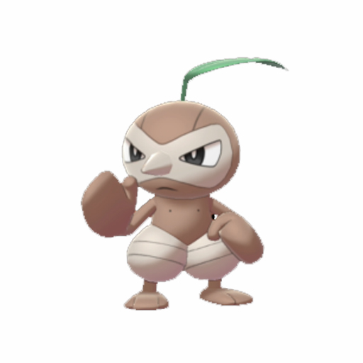 Nuzleaf Pokémon BDSP Modelo 3D