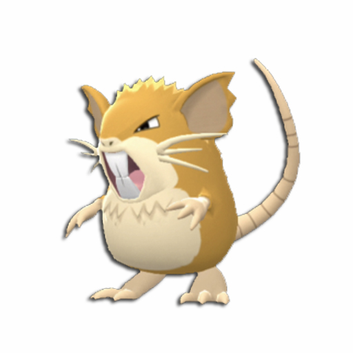 Modèle 3D BDSP Pokémon Raticate