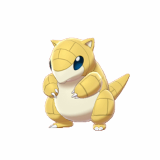 Sandshrew Pokémon BDSP model 3D