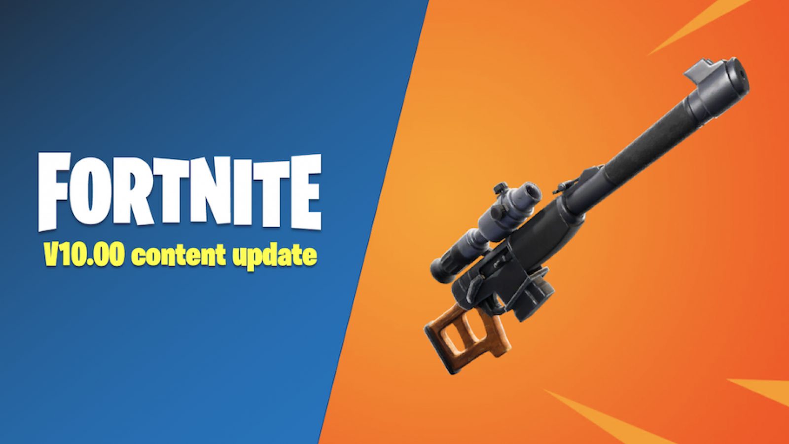 Fortnite v10.00 Content Update patch notes – Automatic Sniper Rifle, Tilted  Town and more - Dexerto