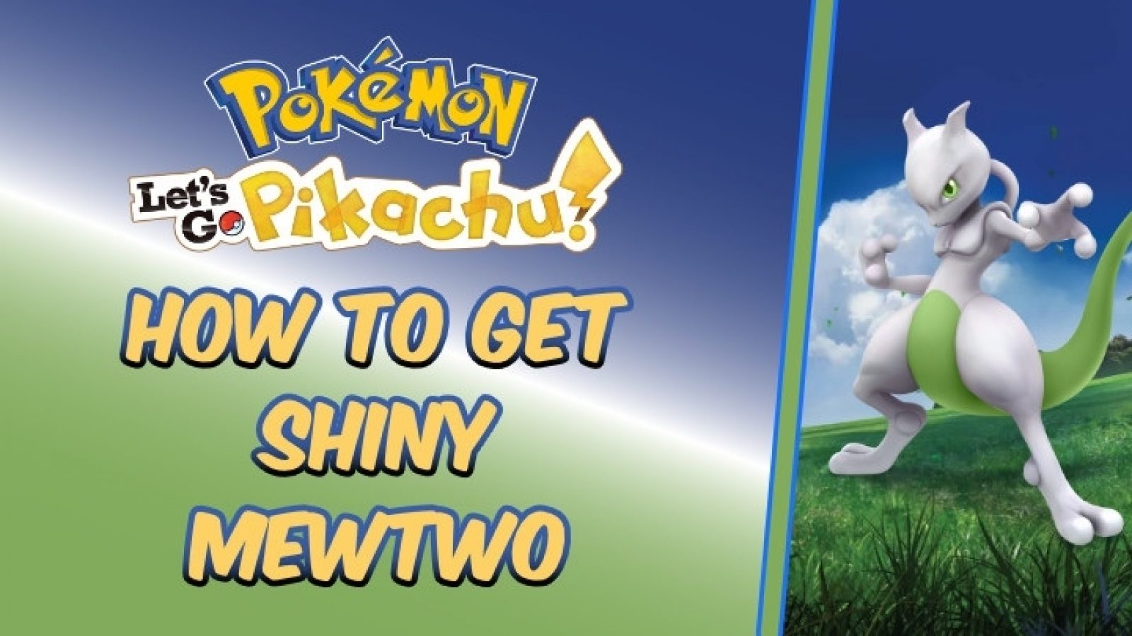 Shiny Legendary Mewtwo / Pokemon Let's Go / 6IV Pokemon / Shiny