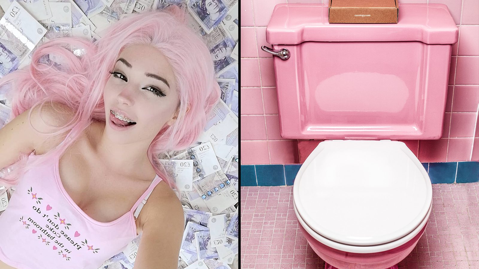 LADbible on X: 'Gamer Girl', Belle Delphine, 19, is selling jars of her  own used bath water for £24 a pop. The internet is a strange place isn't  it?  / X